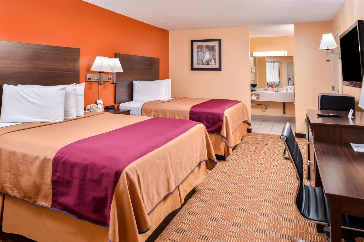Room, 2 Queen Beds, Non Smoking | Iron/ironing board, cribs (surcharge), rollaway beds (surcharge)