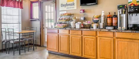 Free daily on-the-go breakfast
