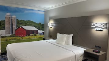Iron/ironing board, cribs (free), rollaway beds (surcharge), WiFi (free)