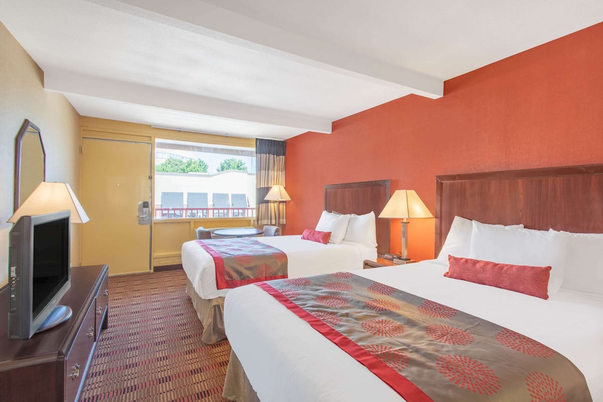 Double Room, 2 Double Beds | Select Comfort beds, in-room safe, desk, iron/ironing board