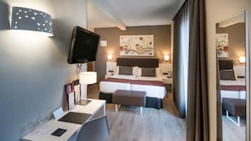 Minibar, in-room safe, desk, blackout curtains