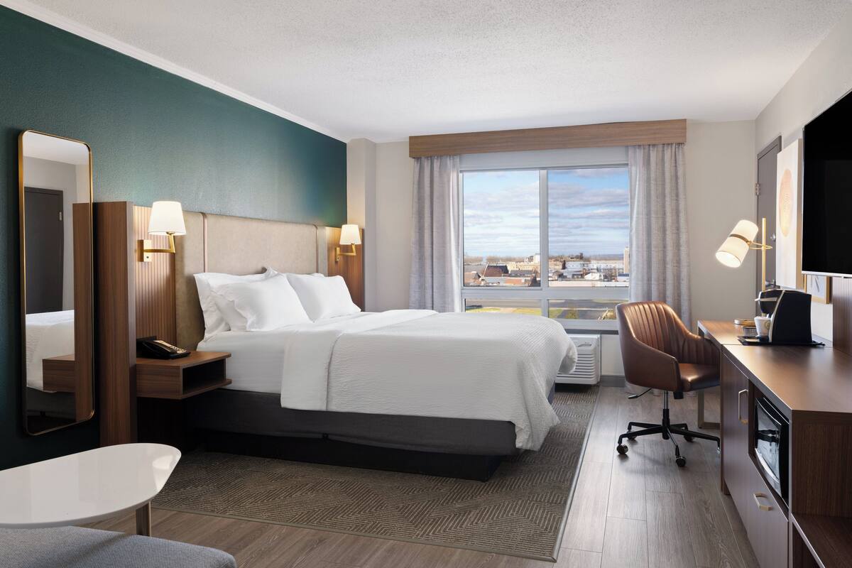 standard room, 1 king bed | 1 bedroom, desk, iron/ironing board, free cots/infant beds