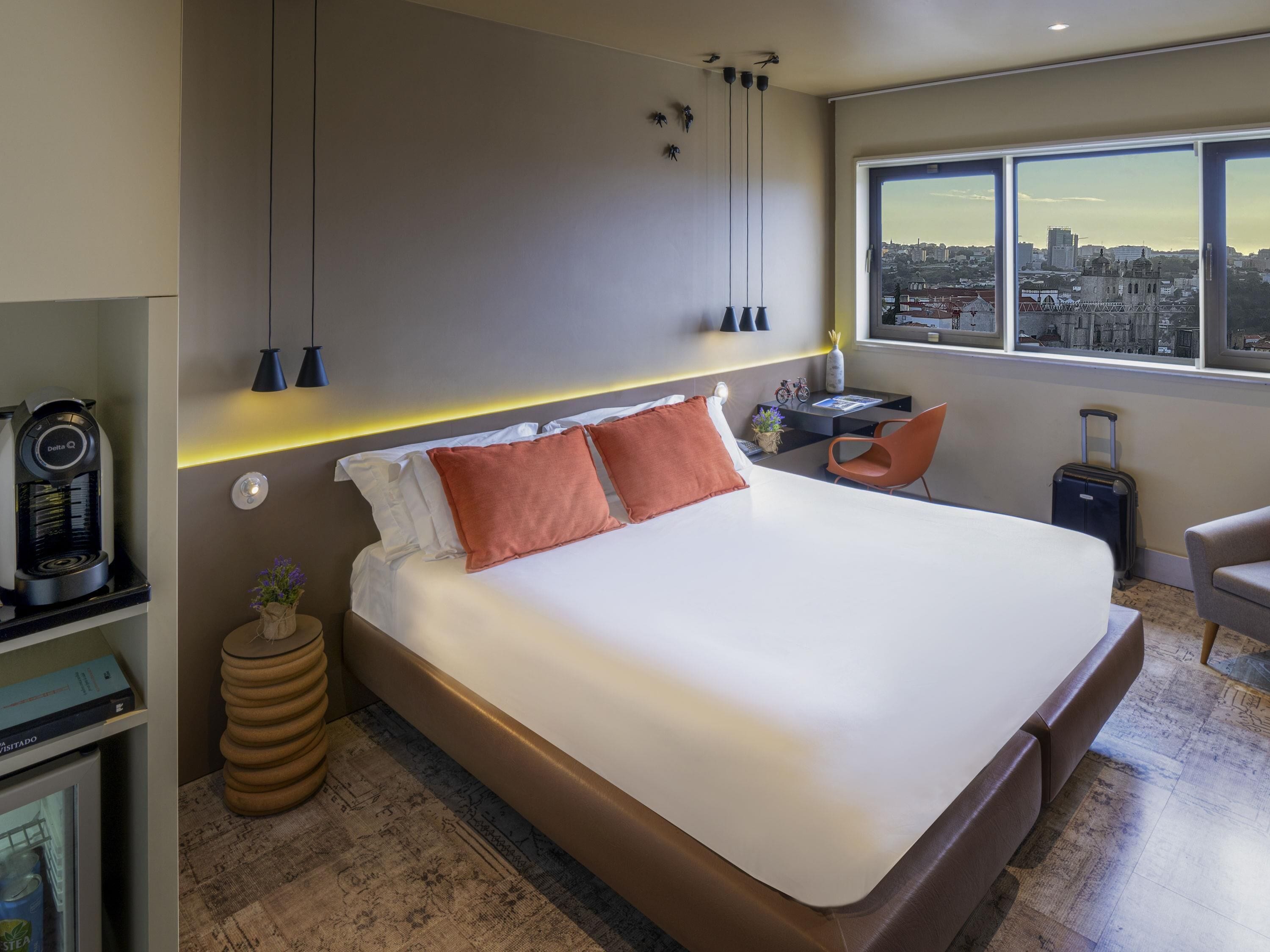 Privilege, Camera panoramica, 1 letto matrimoniale | Biancheria da letto ipoallergenica, materassi Select Comfort, minibar