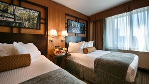 1 chambre, literie de qualité, lit avec matelas à plateau-coussin