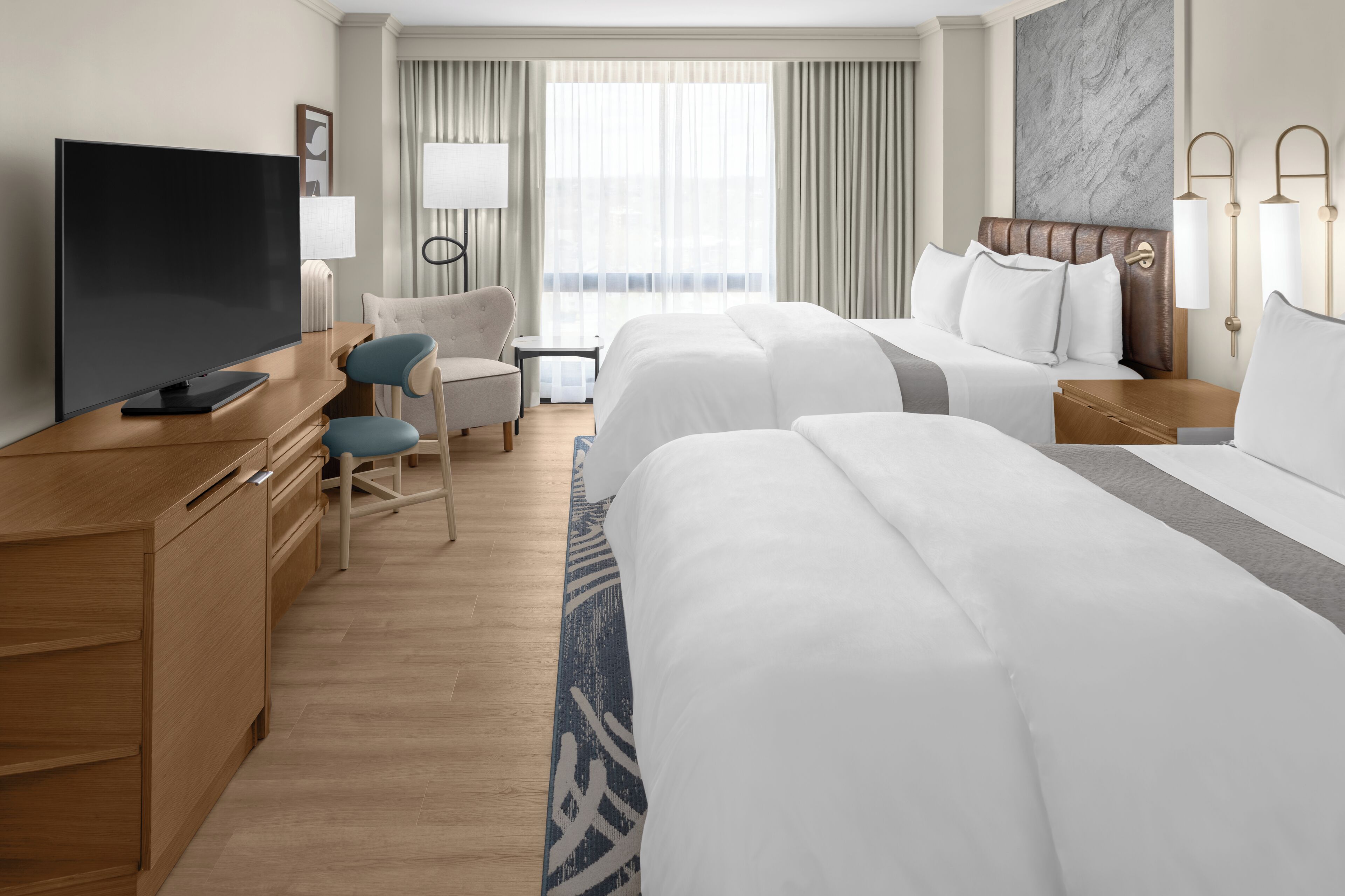 Chambre Tradition, 2 lits doubles | Vue de la chambre