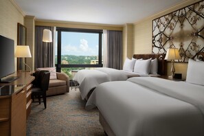 Premium bedding, down duvets, in-room safe, desk