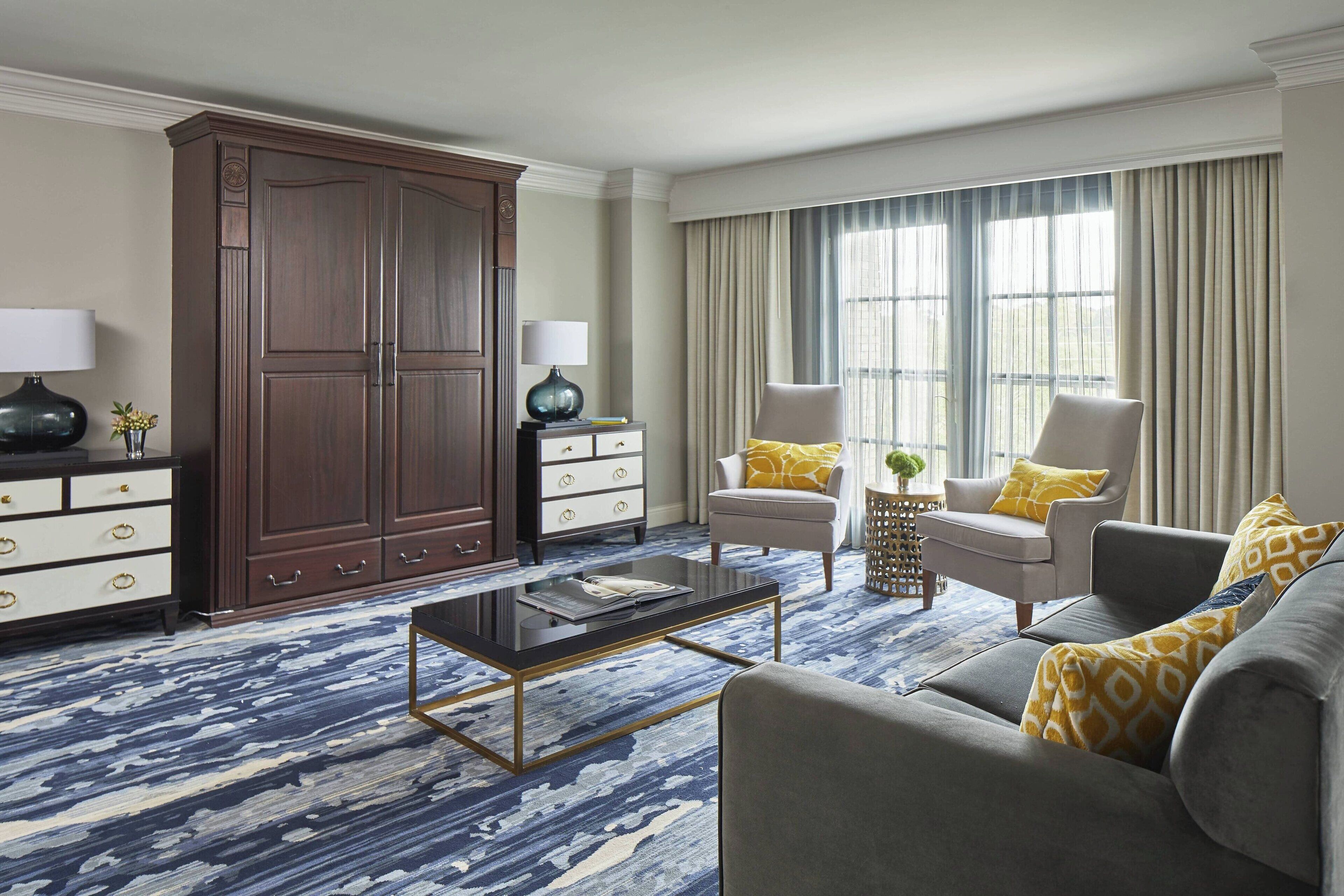 premium bedding, in-room safe, desk, blackout curtains