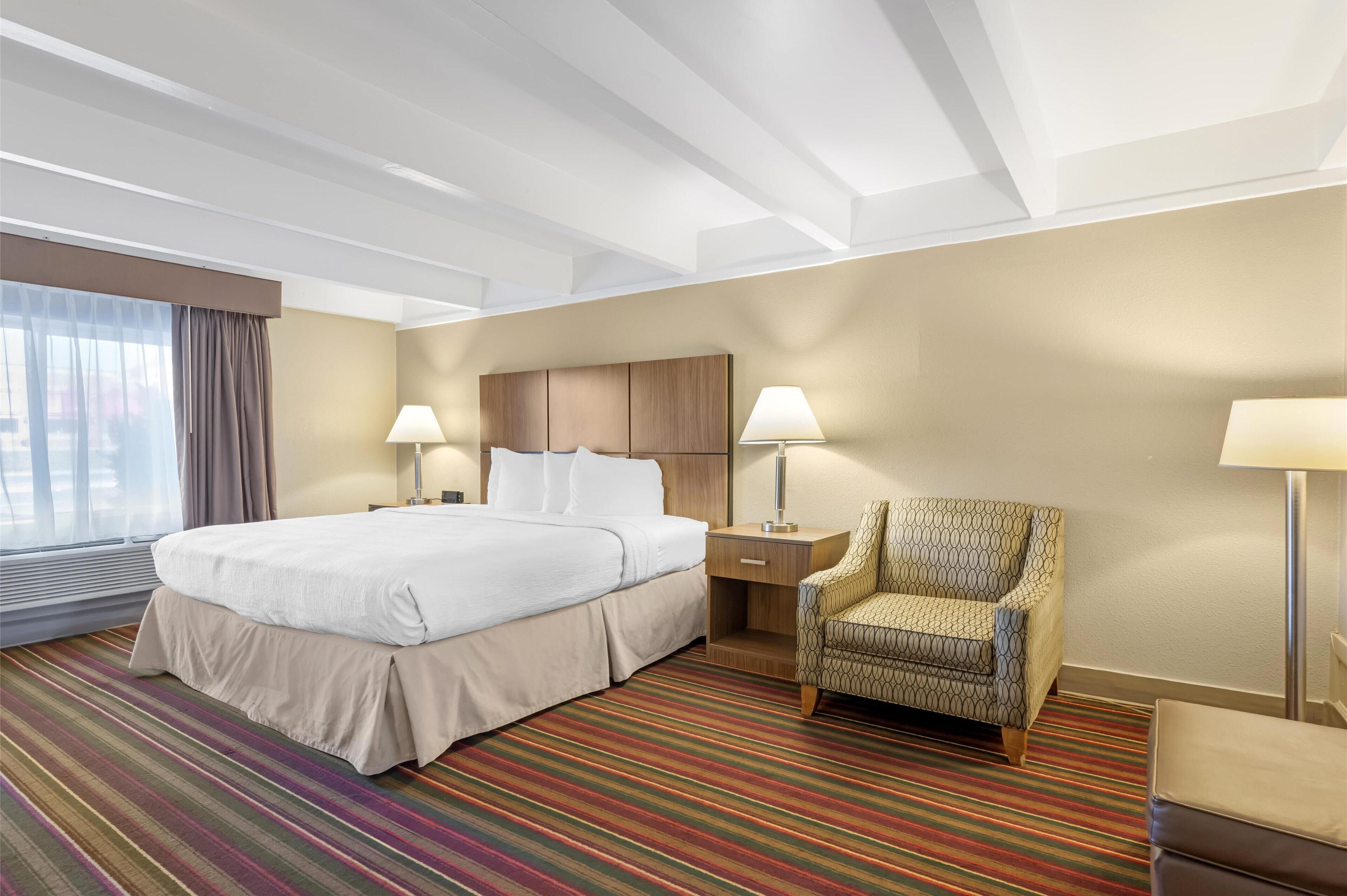 standard room, 1 king bed, accessible, non smoking | premium bedding, desk, blackout curtains, iron/ironing board