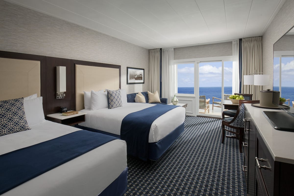 Oceanview Double, 2 Queen Beds with Balcony