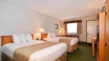 Standard Room, 2 Double Beds | Blackout drapes, iron/ironing board, rollaway beds, free WiFi