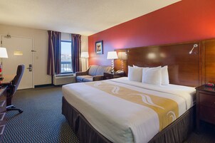 In-room safe, desk, iron/ironing board, free cribs/infant beds