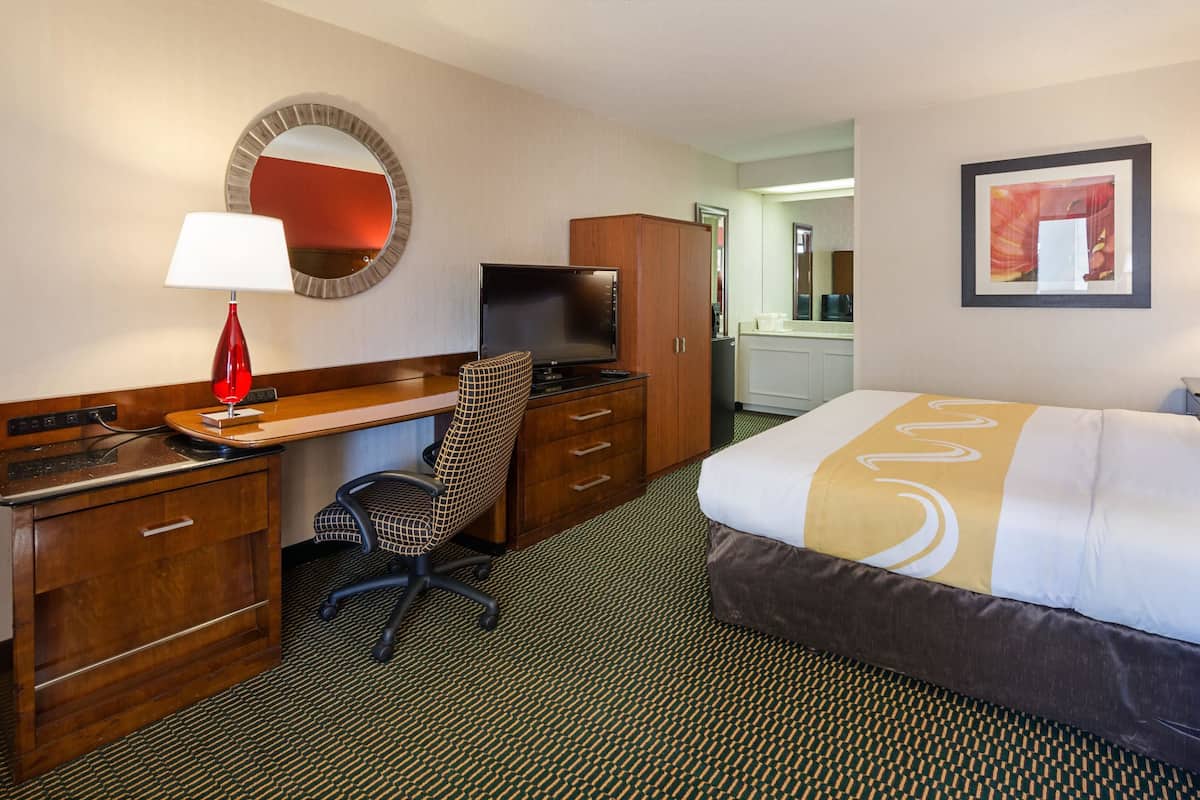 In-room safe, desk, iron/ironing board, free cribs/infant beds