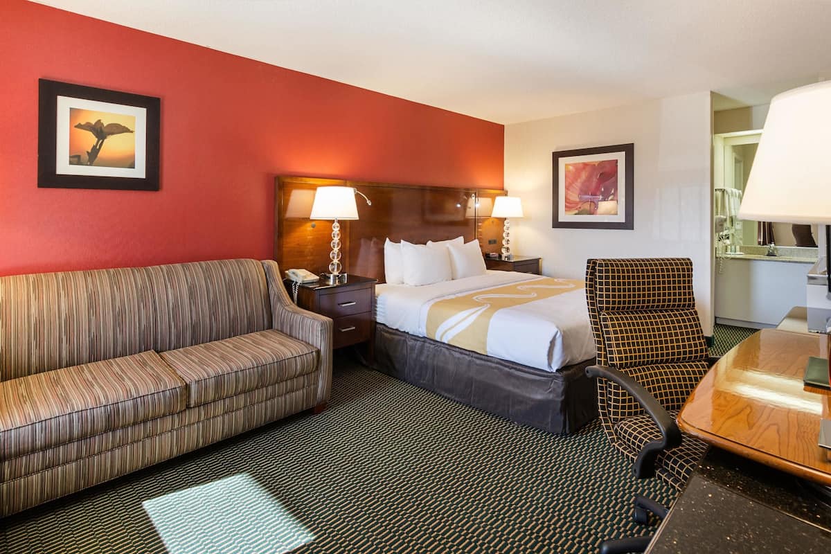 In-room safe, desk, iron/ironing board, free cribs/infant beds