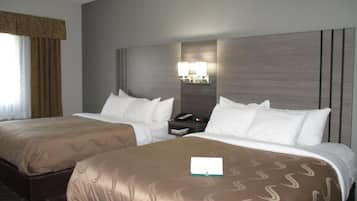 Standard Room, 2 Queen Beds, Non Smoking | Down duvets, pillow-top beds, in-room safe, desk