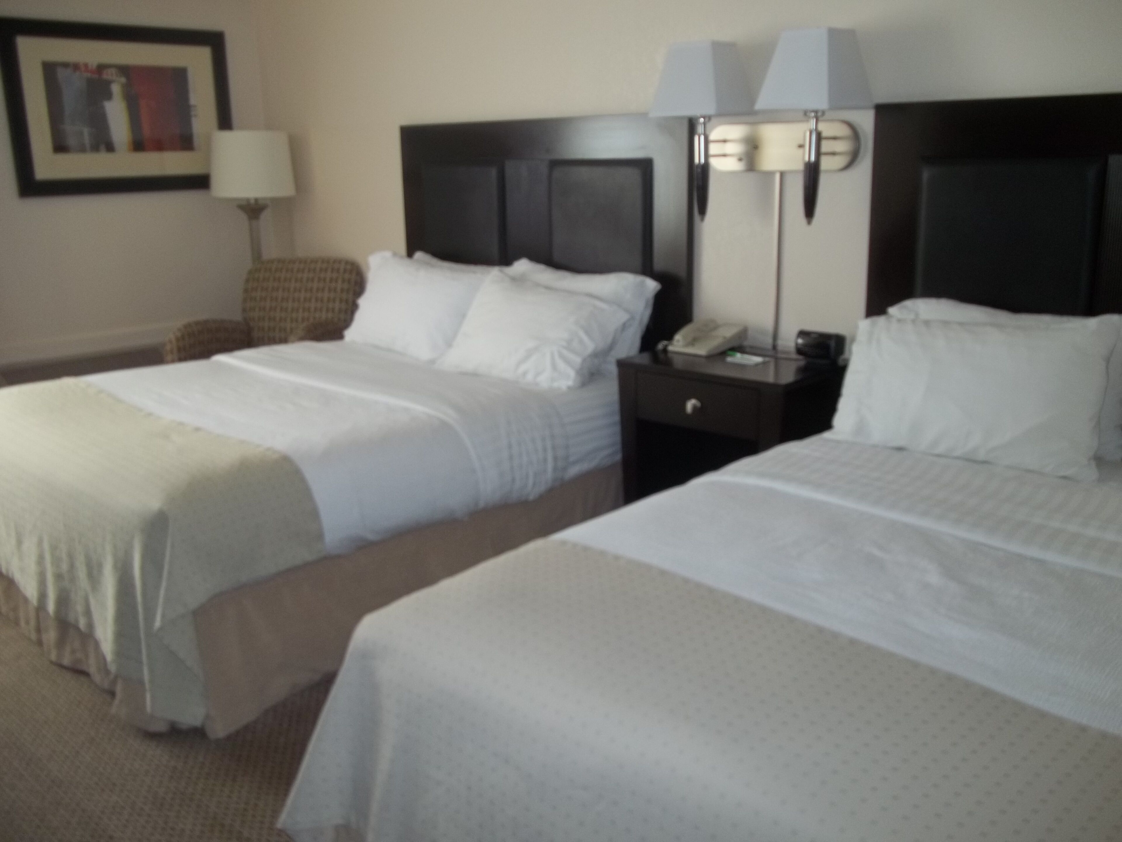 standard room, 2 queen beds | in-room safe, desk, blackout curtains, iron/ironing board