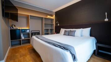 Premium bedding, minibar, in-room safe, desk