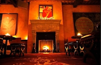 Fireplace at Gramercy Park Hotel