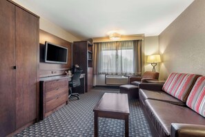 Suite, 1 King Bed, Non Smoking, Refrigerator & Microwave (with Sofabed) | Individually decorated, individually furnished, desk, laptop workspace