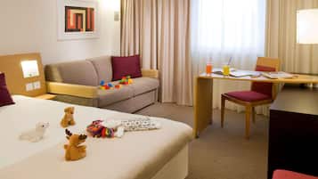 Ropa de cama de alta calidad y minibar