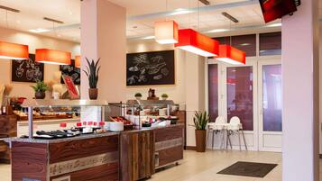 Daily buffet breakfast (EUR 11 per person)