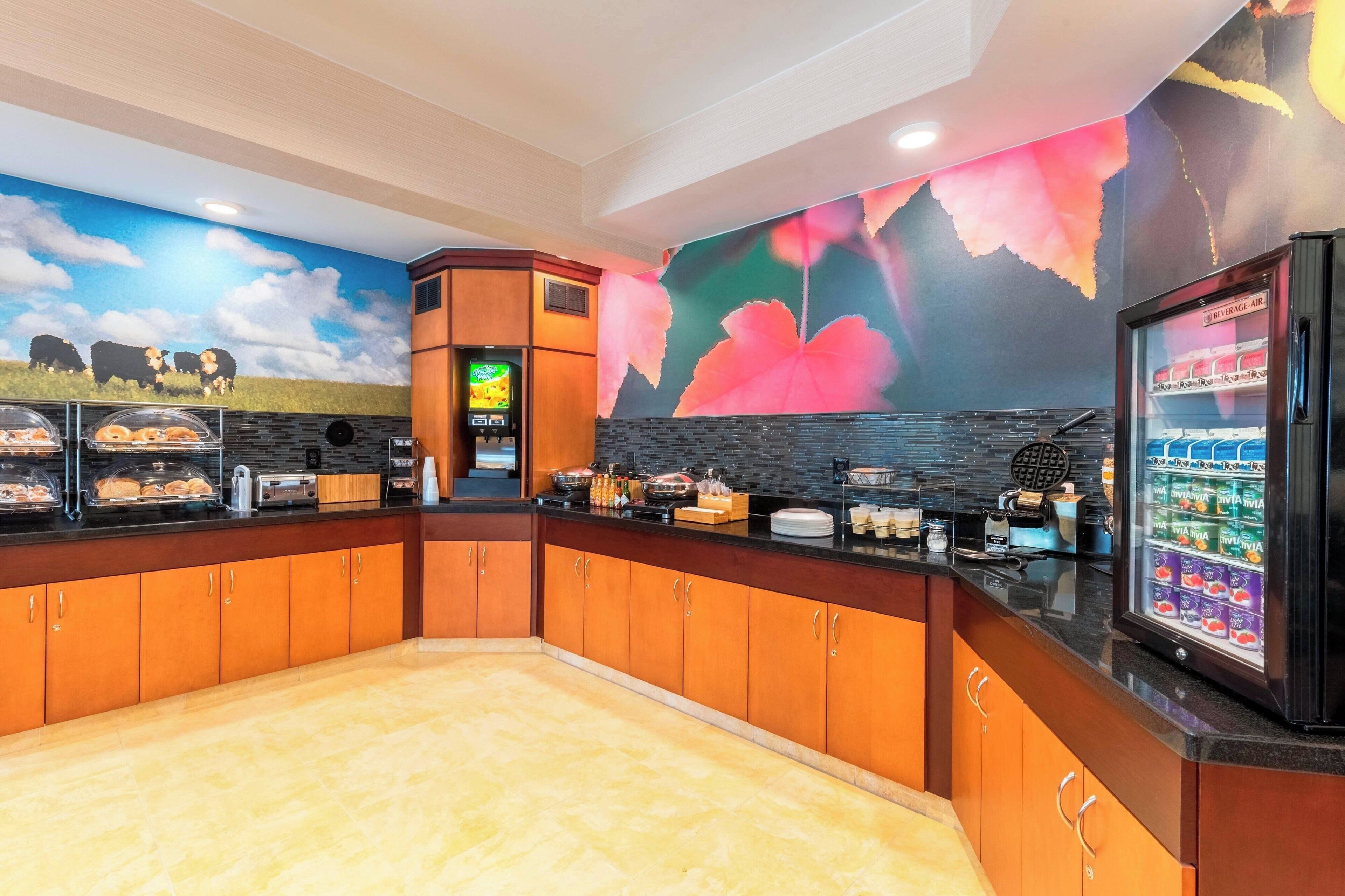 free daily buffet breakfast