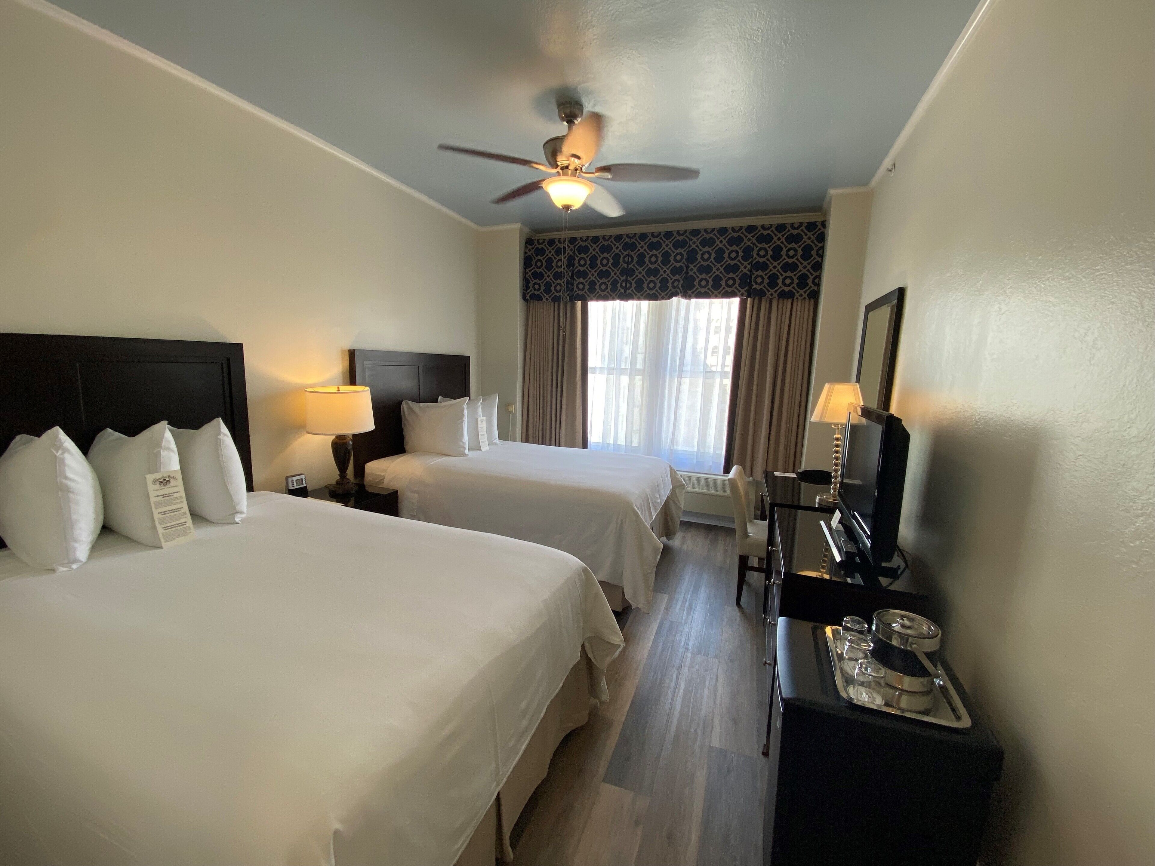 in-room safe, desk, blackout curtains, iron/ironing board