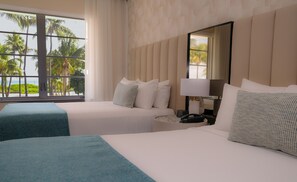 Room, 2 Double Beds, Ocean View | Premium bedding, in-room safe, desk, soundproofing