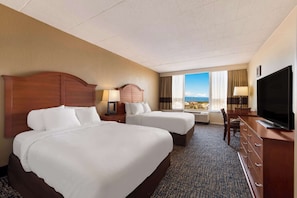 Standard Room, 2 Double Beds, Non Smoking | Premium bedding, iron/ironing board, free cots/infant beds