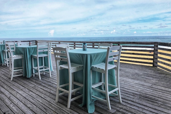Outdoor wedding area
