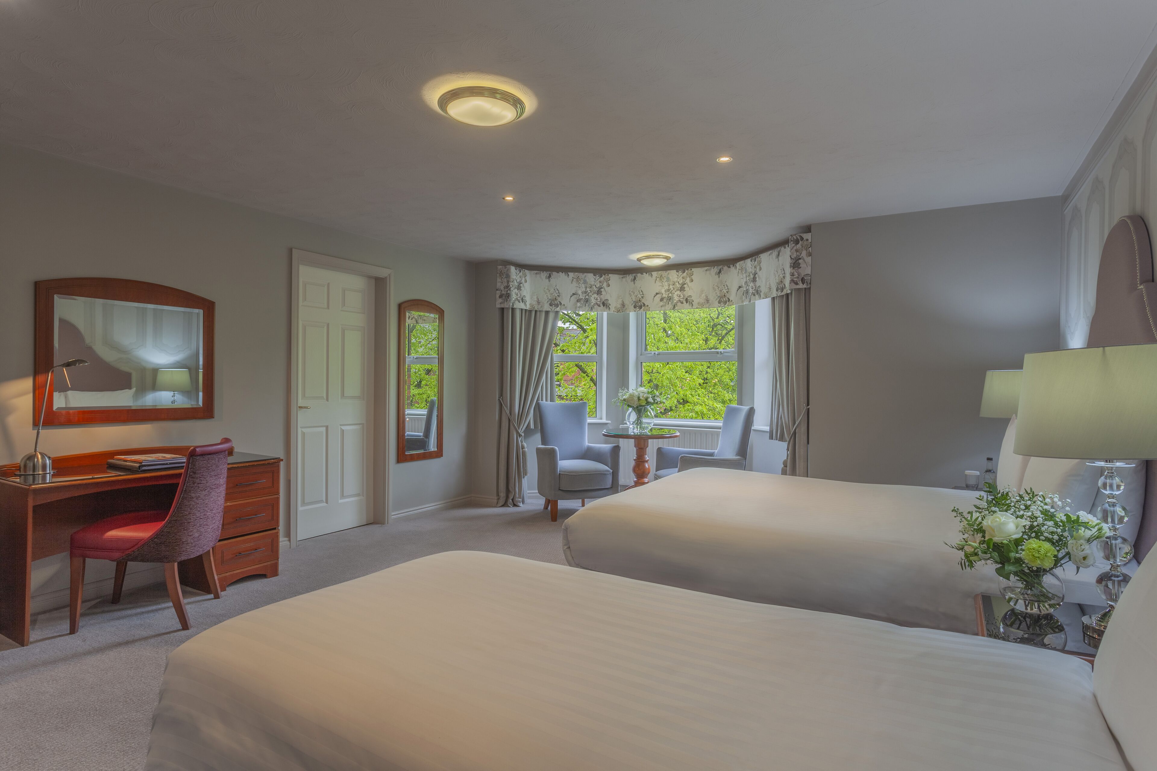 classic twin room | 1 bedroom, premium bedding, desk, laptop workspace