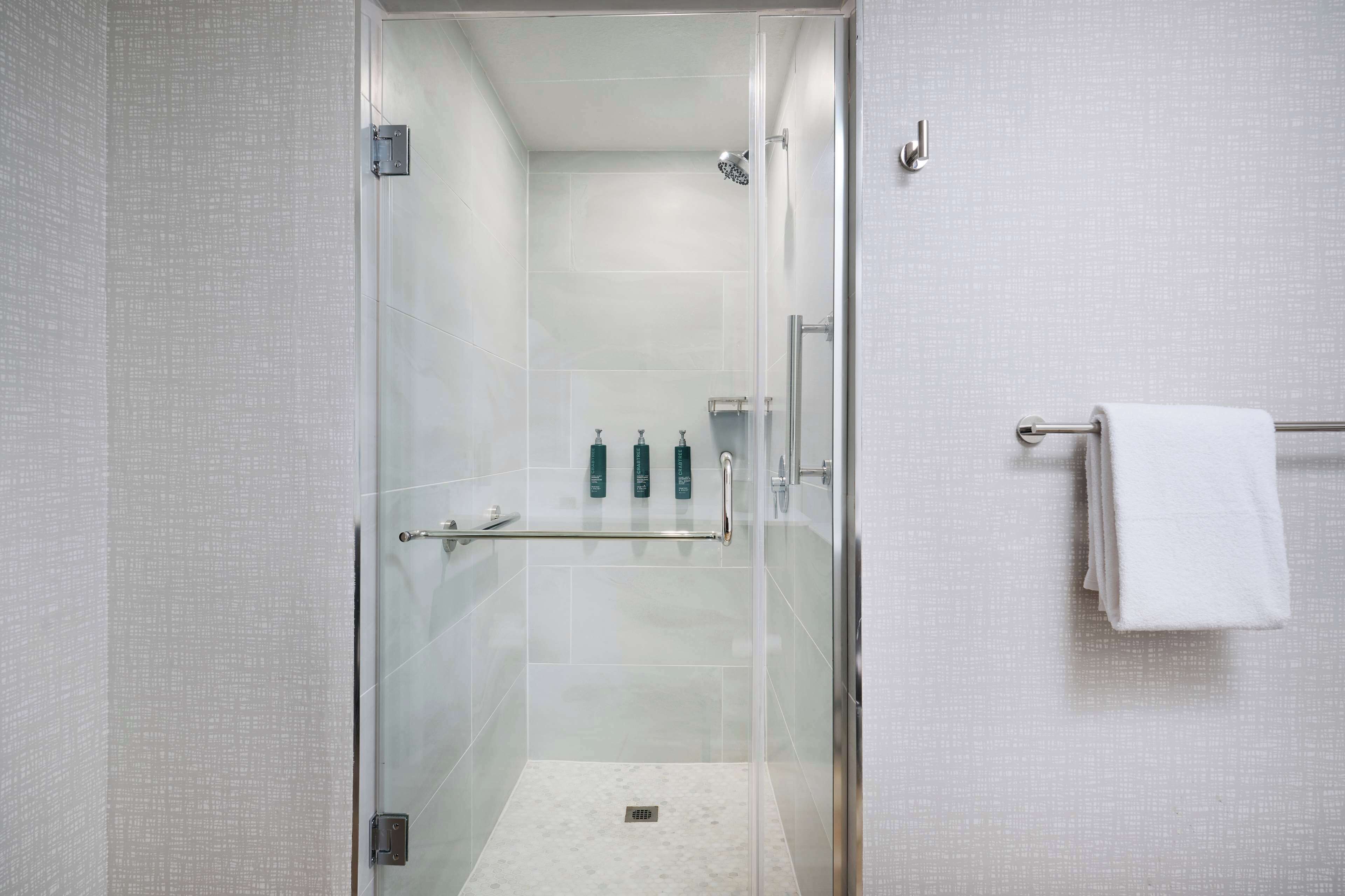 suite, 1 king bed | bathroom shower