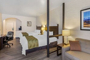 Suite, 2 Queen Beds, Non Smoking | Free WiFi, bed sheets, alarm clocks, wheelchair access