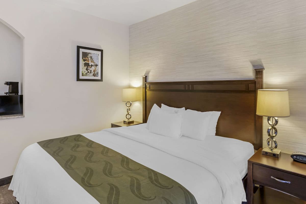 Suite, 1 King Bed, Accessible, Non Smoking | Free WiFi, bed sheets, alarm clocks, wheelchair access
