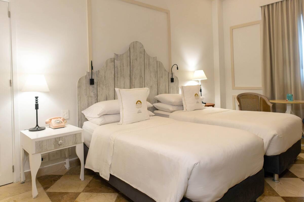 Camera Premium, 2 letti singoli, non fumatori | Biancheria in cotone egiziano, biancheria da letto di alta qualità