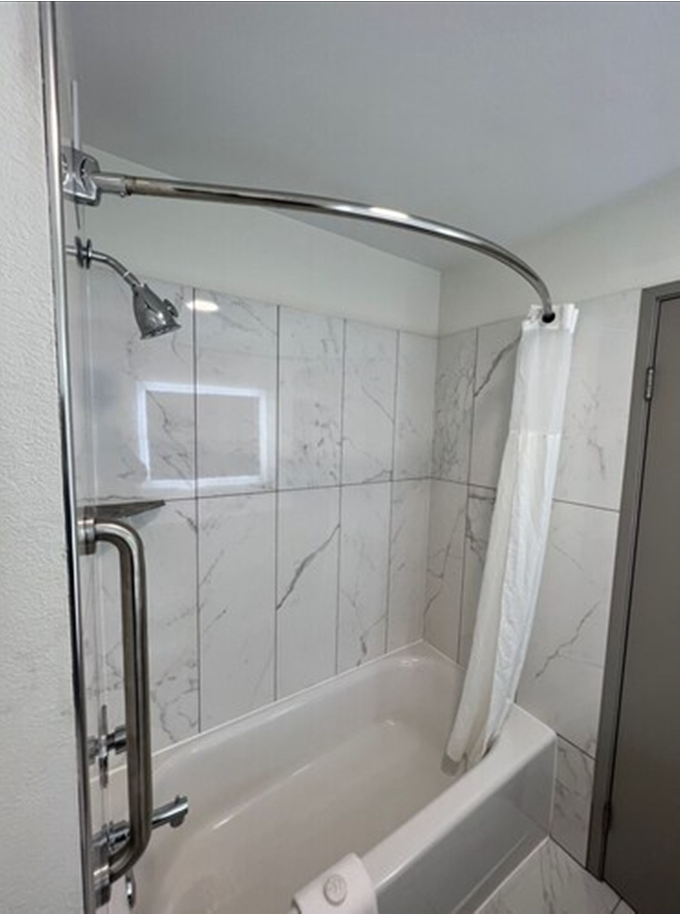 free toiletries, hair dryer, towels