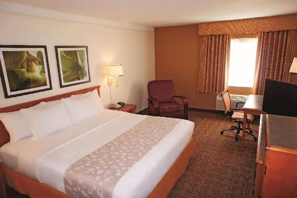 Premium bedding, desk, blackout curtains, iron/ironing board