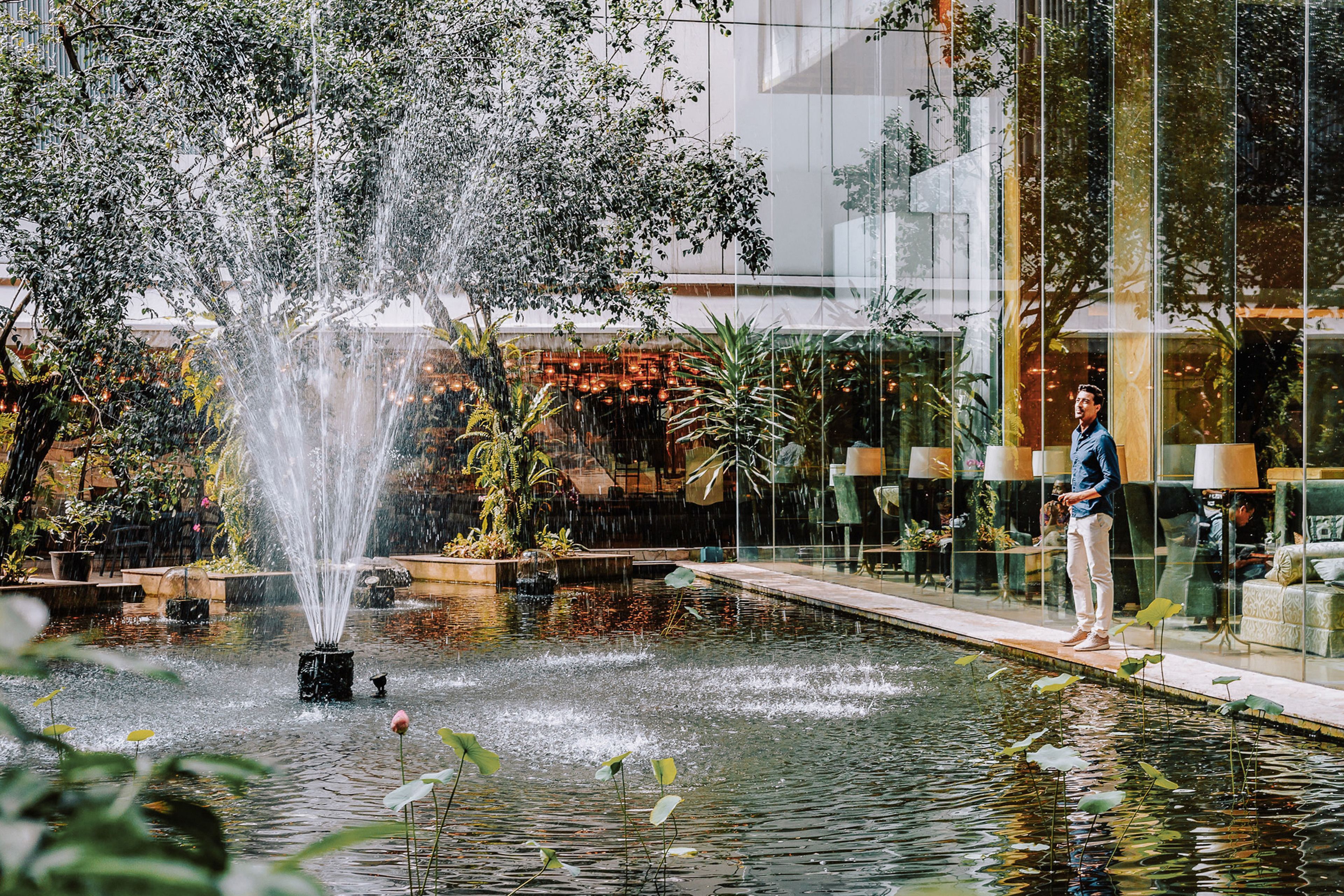 premier room, 2 single beds | fountain
