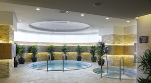 Sauna, hot tub, body treatments, hydrotherapy, body wraps, body scrubs