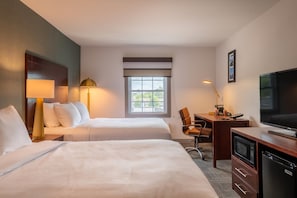 Standard Room, 2 Double Beds, Non Smoking | Desk, blackout curtains, iron/ironing board, rollaway beds