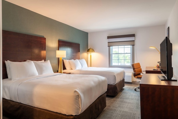 Standard Room, 2 Double Beds, Non Smoking | Desk, blackout drapes, iron/ironing board, rollaway beds