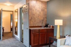 Desk, blackout curtains, iron/ironing board, rollaway beds