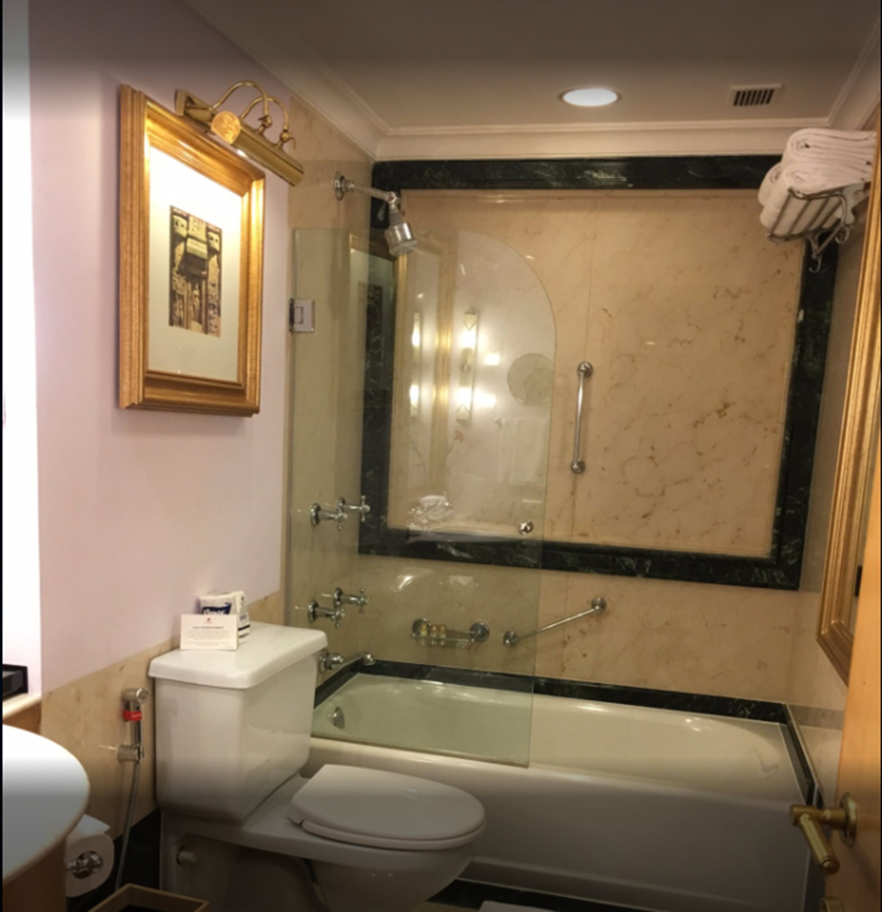 shower, free toiletries, hair dryer, bathrobes