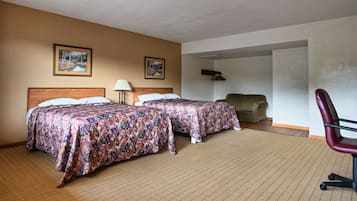 1 bedroom, individually decorated, individually furnished, desk