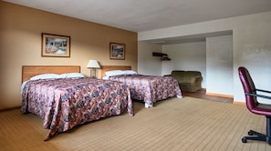 1 bedroom, individually decorated, individually furnished, desk
