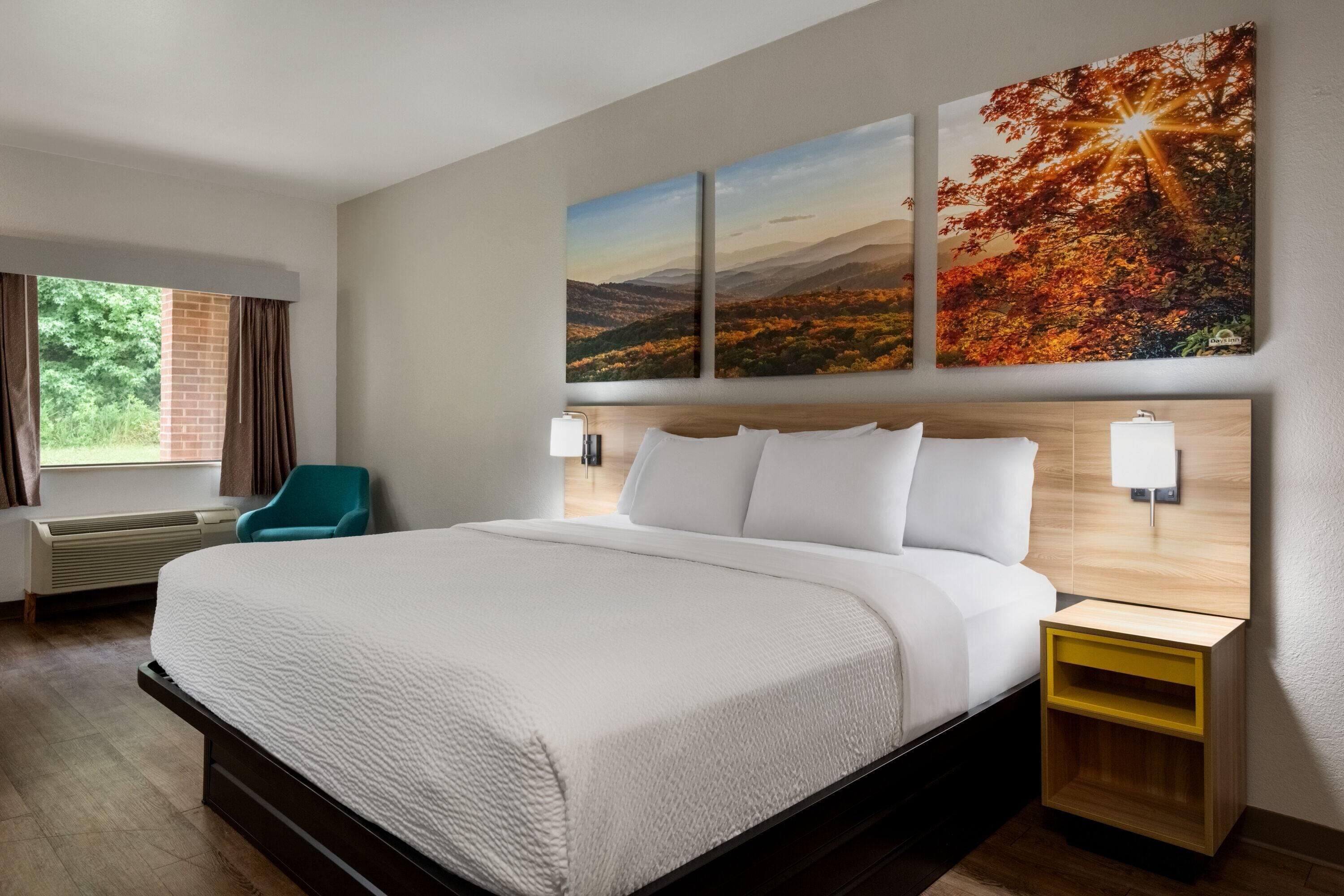 Room, 1 King Bed, Accessible, Non Smoking (Mobility Accessible) | Down comforters, pillowtop beds, desk, iron/ironing board