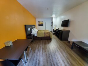 Down duvets, pillow-top beds, desk, iron/ironing board
