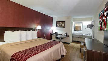 In-room safe, desk, laptop workspace, blackout drapes