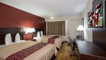 In-room safe, desk, laptop workspace, blackout drapes