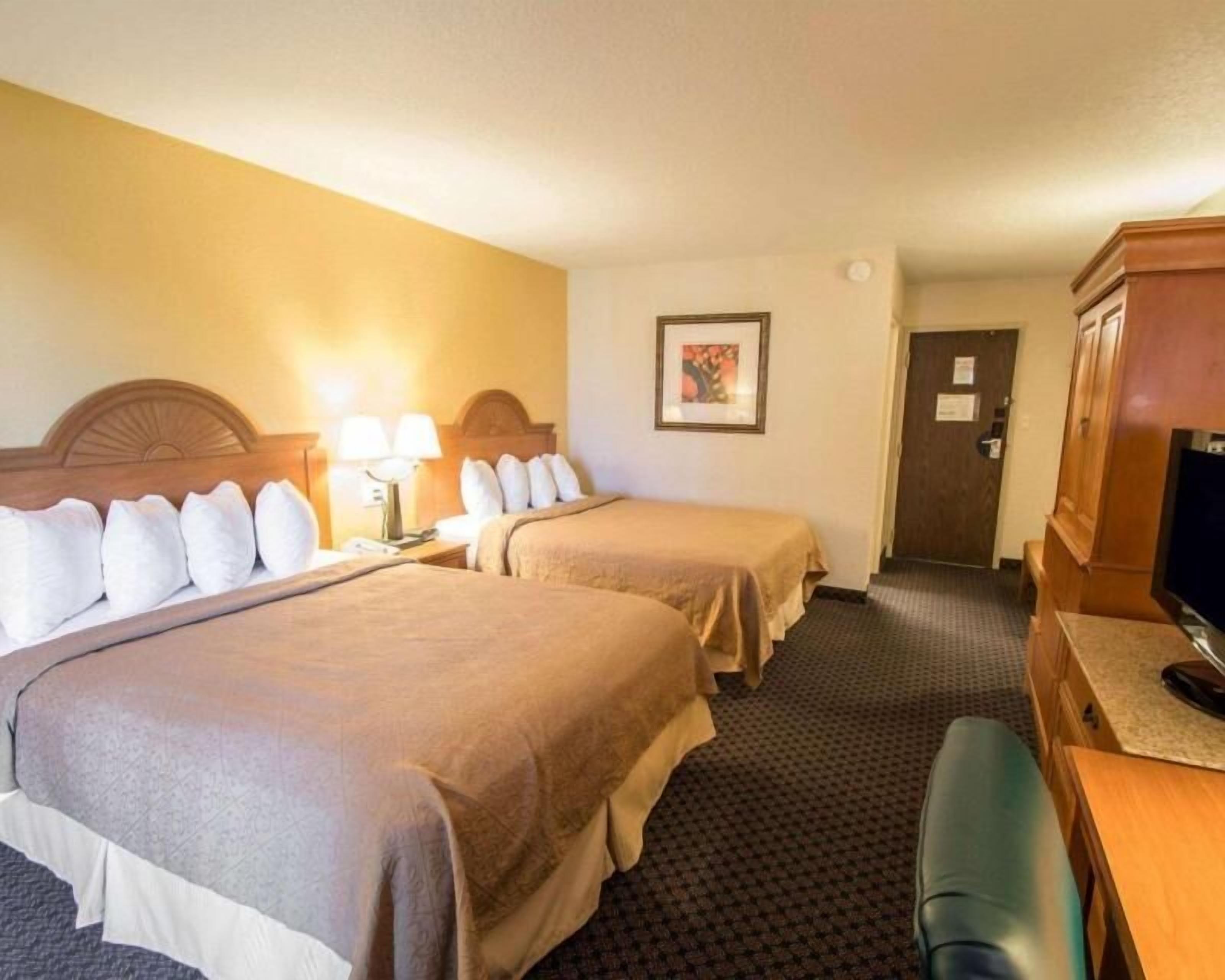 Premium bedding, down comforters, pillowtop beds, desk