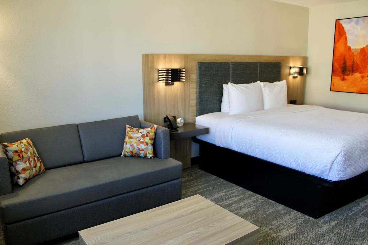 In-room safe, desk, blackout curtains, iron/ironing board